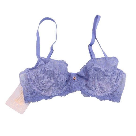SAVAGE X FENTY Size 32C Purple Ombre Sheer Lace Underwire Bra NWT - Picture 1 of 4